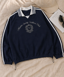 Wellness Club Sporty Collar Sweatshirt | 100% Cotton